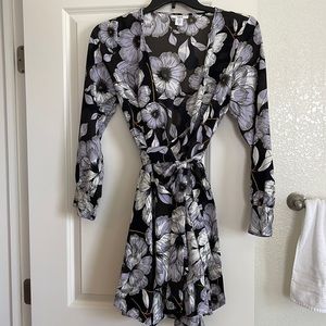 Floral wrap dress